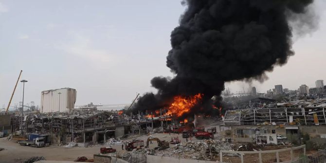 Flächenbrand Beirut Explosion