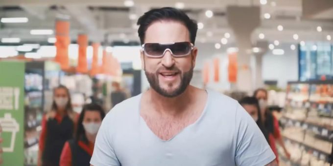 Michael Wendler beim Dreh seiner Supermarkt-Werbung. Michael Wendler