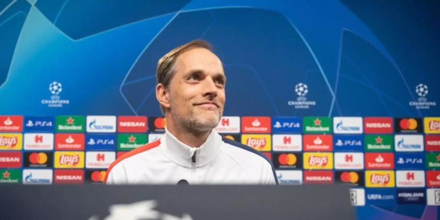 PSG-Trainer Thomas Tuchel trifft mit seinem Team in der Champions League auf Atalanta Bergamo. Foto: Bernd Thissen/dpa
