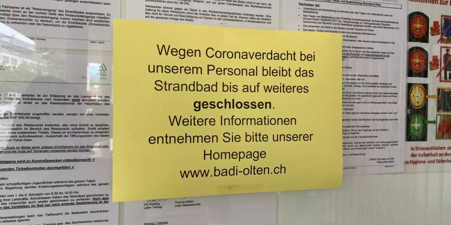 Strandbad Olten Corona