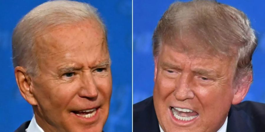 Rivalen Biden (l.) und Trump