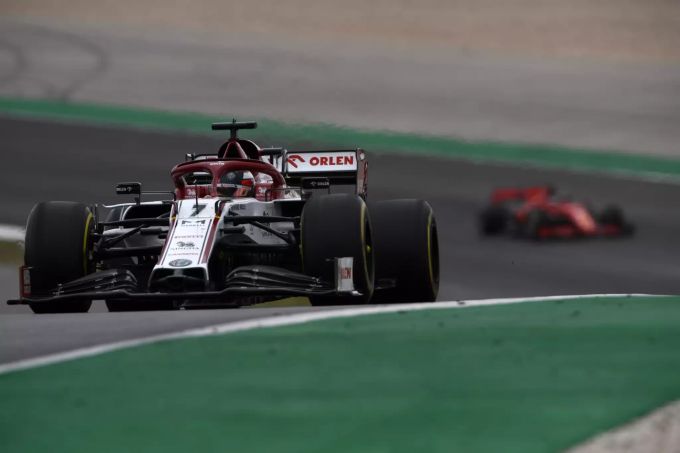 Kimi Räikkönen (Alfa-Romeo-Sauber) beim Portugal-GP der Formel 1. Kimi Räikkönen Formel 1