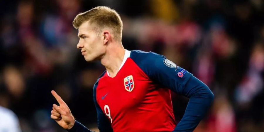 Der norwegische Nationalspieler Alexander Sörloth. Foto: Marius Simensen/Bildbyran via ZUMA Press/dpa