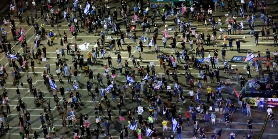 Demonstranten in Israel