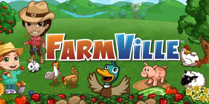 Das Titelbild von FarmVille. FarmVille