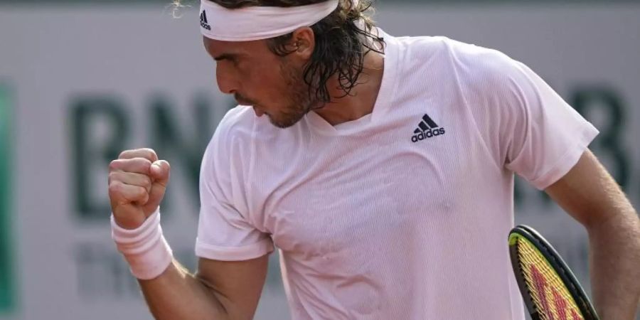 Hat bei den French Open Runde drei erreicht: Stefanos Tsitsipas. Foto: Michel Euler/AP/dpa
