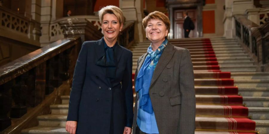 Die neuen Bundesrätinnen Karin Keller-Sutter (l.) und Viola Amherd.