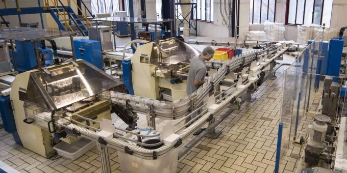 Blick in die Zuckerfabrik in Aarberg im Februar 2018. zuckerfabrik