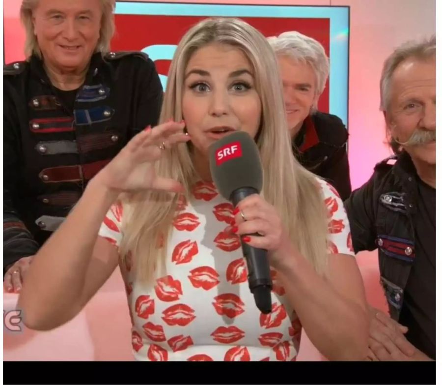 Beatrice Egli war auch als Backstage-Moderatorin im Einsatz.