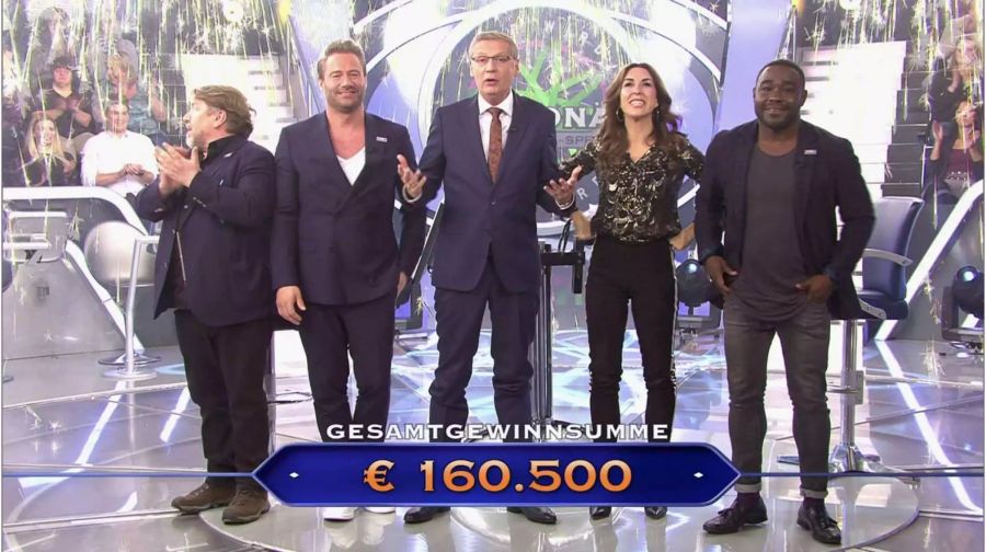 Insgesamt konnten sich alle Promi-Kandidaten 160’500 Euro für den RTL-Spendenmarathon erspielen.