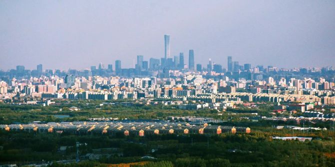 Ausblick auf die chinesische Hauptstadt China.