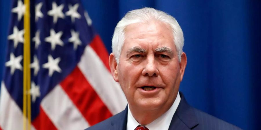 US-Aussenminister Rex Tillerson will der Gewalt nun ein Ende setzen.