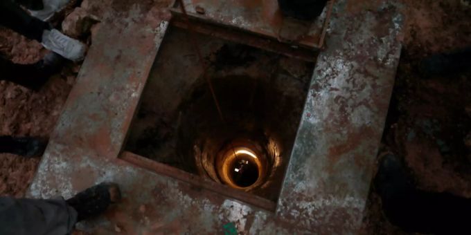 Die israelische Armee beginnt mit der Zerstörung von Tunnels. Ein Tunnel der Hisbollah.