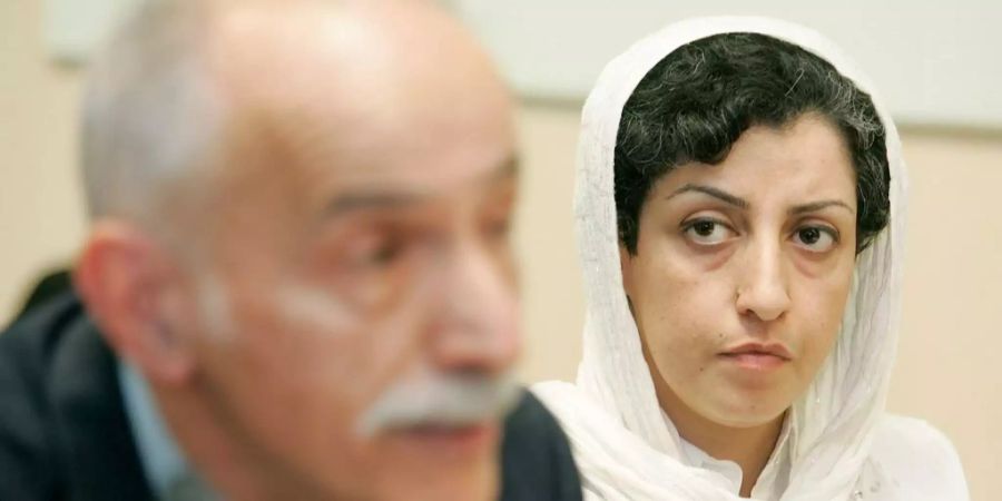 Narges Mohammadi in Genf.