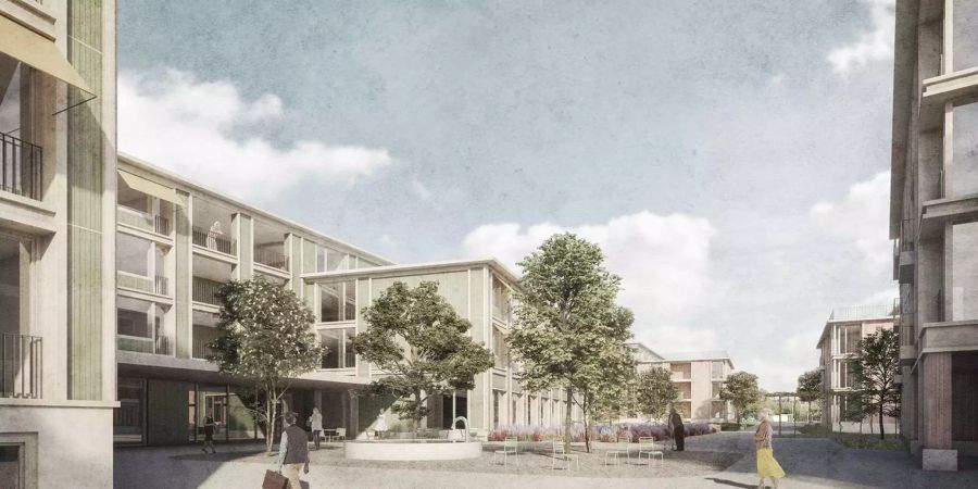 Visualisierung Zentrum Schachen - Stadt Rapperswil-Jona