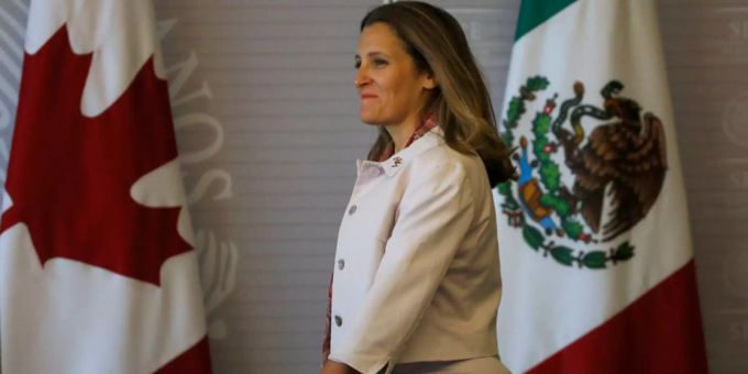 Die kanadische Aussenministerin Chrystia Freeland forderte auf Twitter die Freilassung der Aktivistin Samar Badawi. Die kanadische Aussenministerin Chrystia Freeland forderte auf Twitter die Freilassung der Aktivistin Samar Badawi.