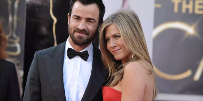 Jennifer Aniston heiratete später Drehbuchautor Justin Theroux (Foto von der Oscar-Verleihung 2013). jennifer aniston Justin Theroux