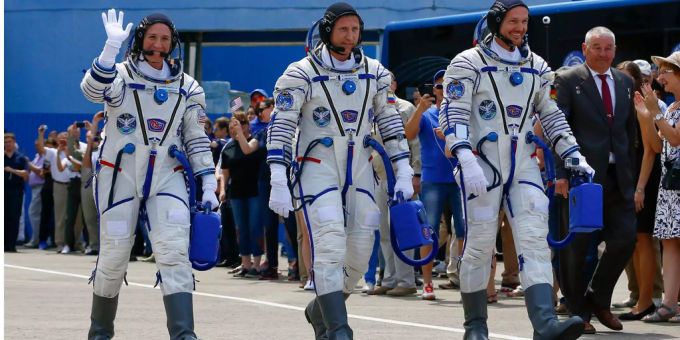 Astro-Alex gestartet - Astronaut auf dem Weg zur ISS