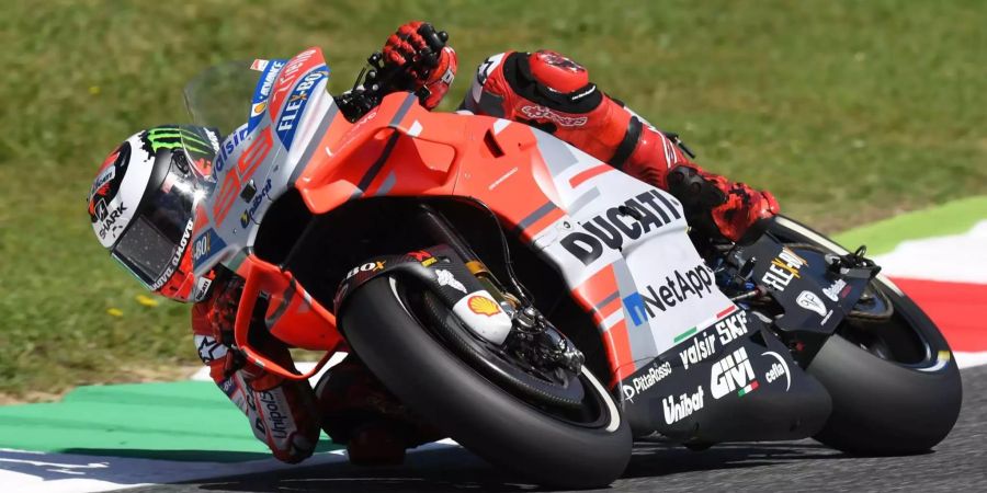 Zurzeit fährt er noch für das Ducati Team: Jorge Lorenzo.