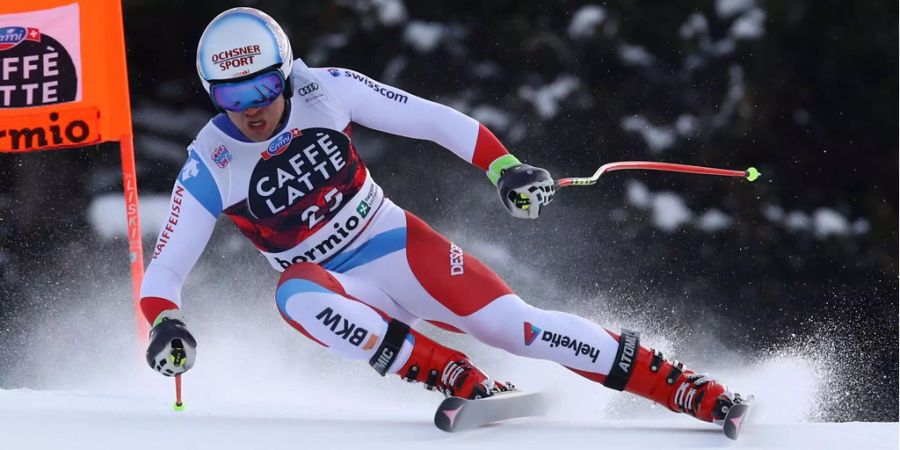 Mauro Caviezel wird Vierter in Bormio.