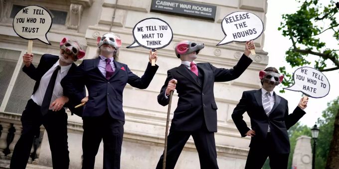 Organisiert wurde der Protest von der Initiative Extinction Rebellion. Extinction Rebellion protest in London