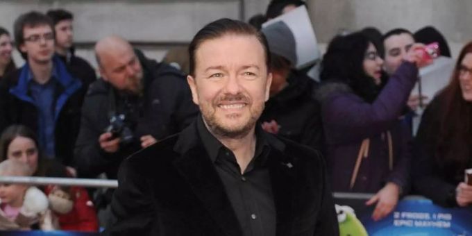 Der Schauspieler Ricky Gervais. ricky gervais