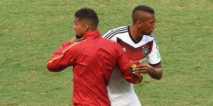 2014 spielte Kevin-Prince Boateng an der WM mit Ghana gegen seinen Bruder Jérôme Boateng. kevin-prince boateng