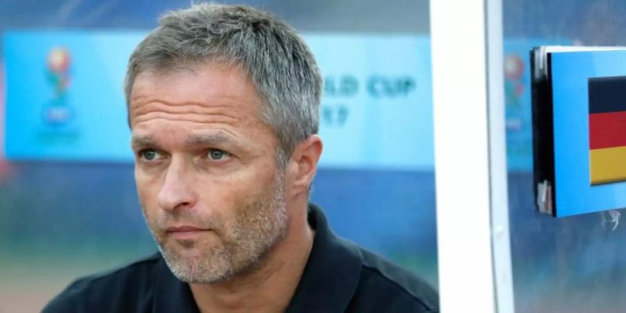 U17-Trainer Christian Wück war 2019 neu zum DFB gekommen. Foto: Tsering Topgyal/AP/dpa