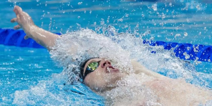 Die Schwimm-Europameisterschaften in Ungarn sind erneut verschoben worden. Foto: Jens Büttner/dpa-Zentralbild/dpa
