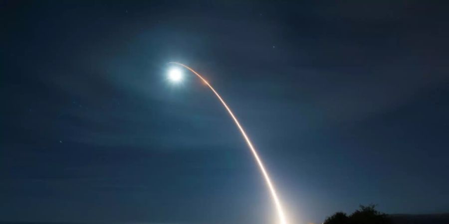 Test einer ballistischen Interkontinentalrakete vom Typ Minuteman III