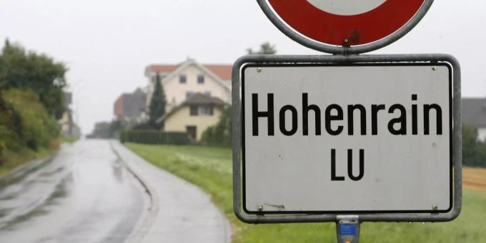 Das Strassenschild der Ortschaft Hohenrain LU. (Symbolbild) Hohenrain LU