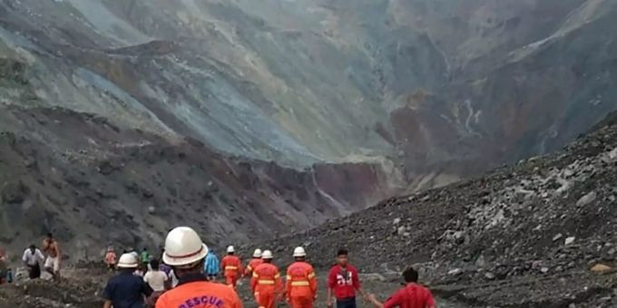 Rangun - Mehr als 160 Tote bei Erdrutsch in Jade-Mine im Norden Myanmars