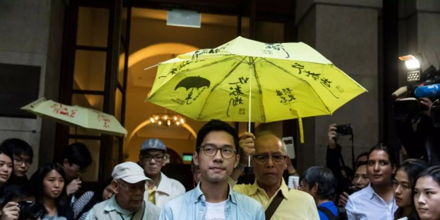 Law gehörte zu den Gesichtern der «Regenschirm»-Revolution 2014