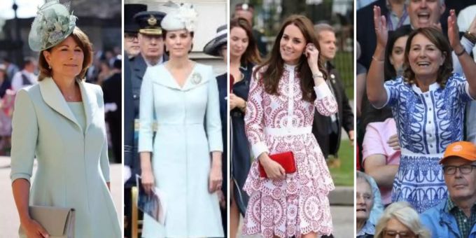 Sexy und klassisch - Herzogin Kates Mutter (65) kopiert ihre Outfits