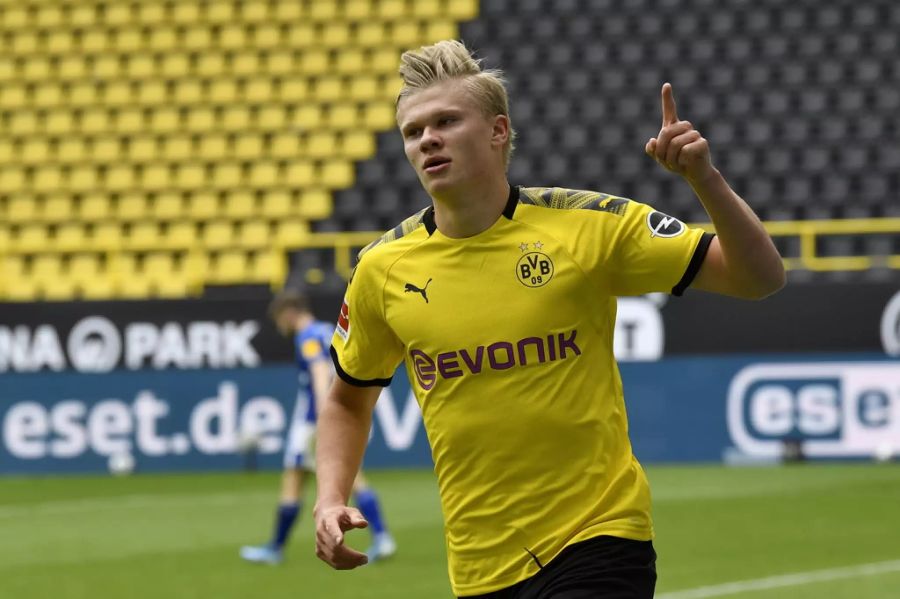 Erzielte in seinen ersten zehn Bundesliga-Spielen für den BVB zehn Tore: Erling Haaland.