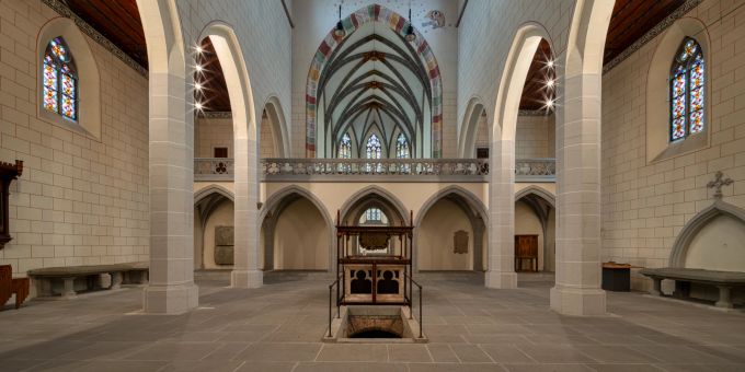 Prächtige Konzertkulisse: Die Klosterkirche Königsfelden. innenaufnahme kloster koenigsfelden