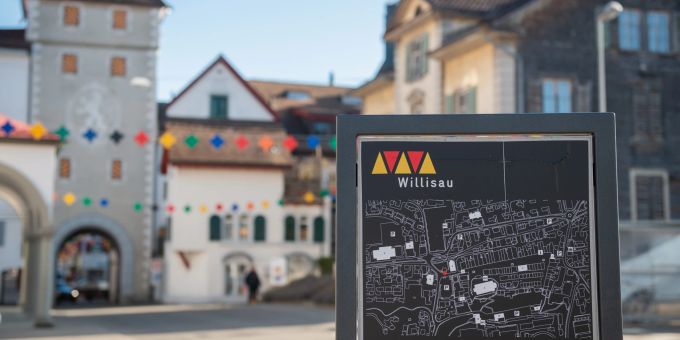 Die Kleinstadt Willisau im Schweizer Kanton Luzern. Die Kleinstadt Willisau im Schweizer Kanton Luzern.