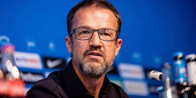 Hertha-Manager Fredi Bobic hat viel auf der Agenda. Hertha-Manager Fredi Bobic hat viel auf der Agenda.