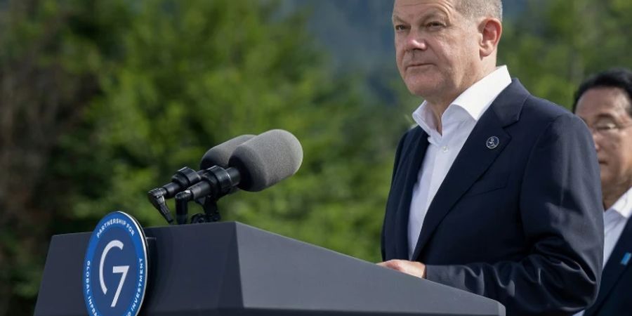 Kanzler Scholz beim G7-Gipfel