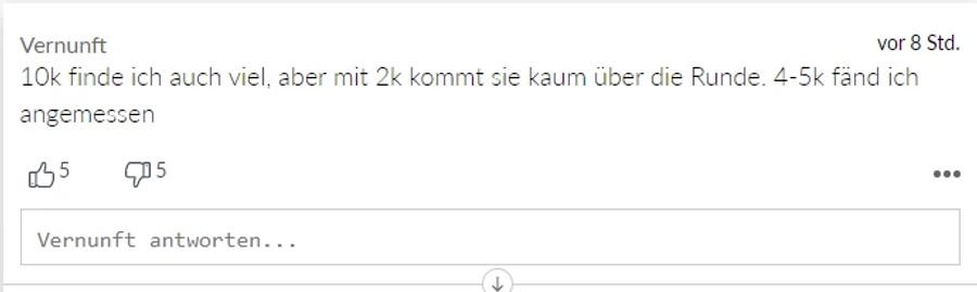 Auch die Vernunft findet das Urteil vollkommen okay.