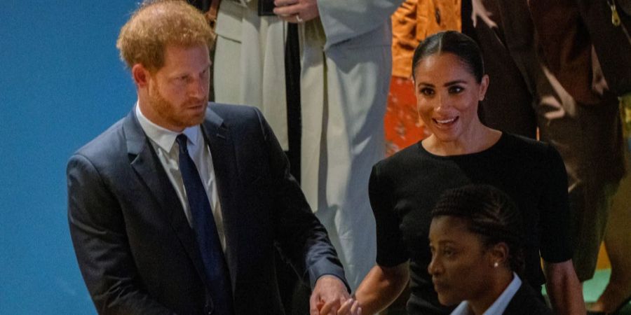 Prinz Harry und Meghan Markle erschienen zur Uno-Vollversammlung in New York Hand in Hand.