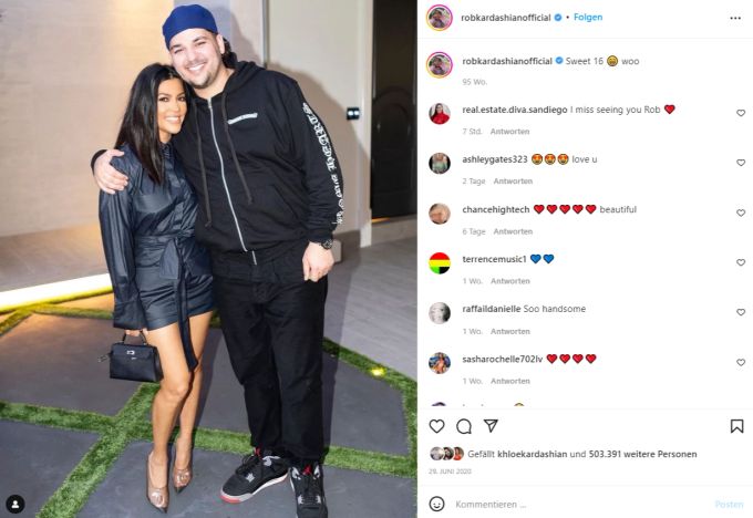 Rob Kardashian auf einem Foto aus 2020. rob kardashain