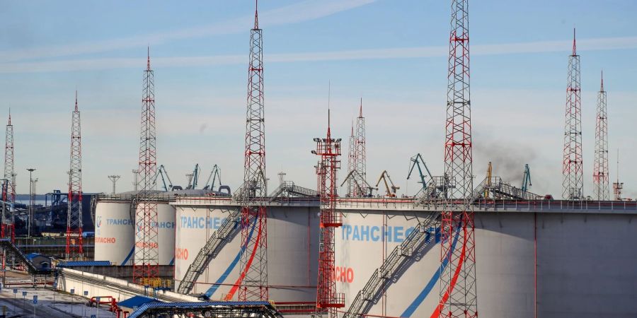 Der russische Ölhafen in Ust-Luga, unweit der estnischen Grenze.