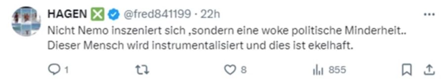 Daneben erfährt Barbara Steinemann auch viel Zuspruch für ihre plakatierte Meinung.