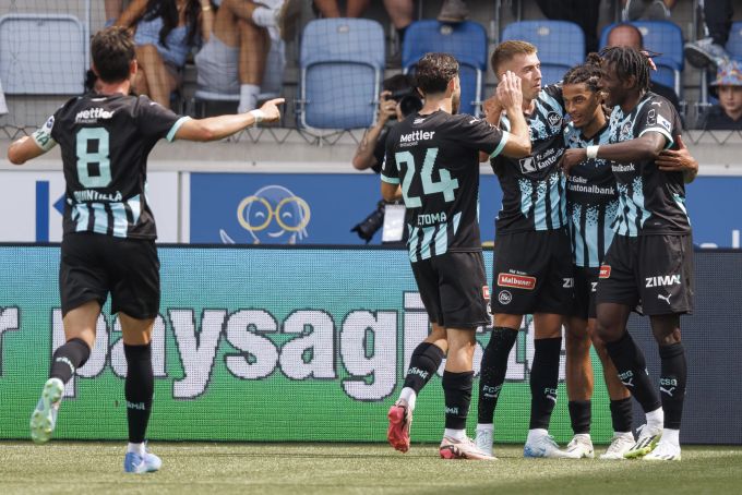 Der FC St.Gallen darf auch im Stade de la Tuilière jubeln. FC St.Gallen