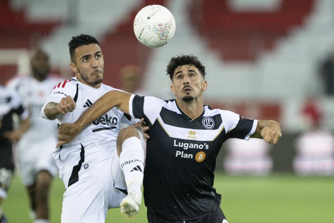 Der FC Lugano hält mit Besiktas über weite Strecken auf Augenhöhe mit. FC Lugano Besiktas