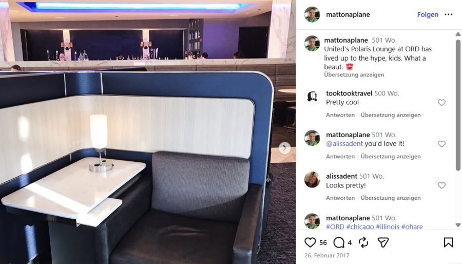 United Airlines, Polaris Lounge (Chicago).