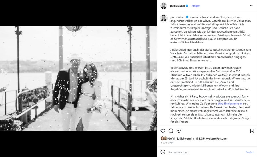 Kurz davor gaben sich die beiden noch das Jawort.