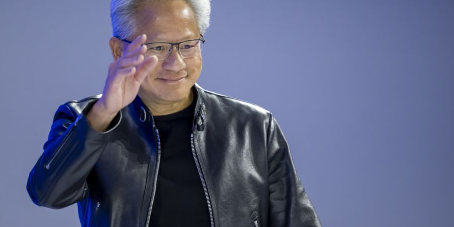 Für den Chef und Gründer von Nvidia, Jensen Huang, verlief das Geschäft mit Chips vergangenes Quartal erfreulich. (Archivbild)