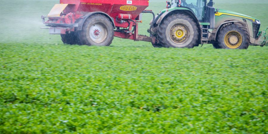 Steigende Düngermittelpreise bedrohen nach Angaben der Weltbank die sichere Lebensmittelversorgung. Die Preise dürften im laufenden Jahr um rund ein Drittel steigen. (Im Bild ein Dün...